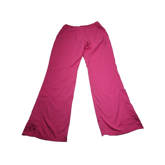 Cherokee Workwear Women S Drawstring Flare Scrub Pant Pink WW120 - Picture 2 of 16